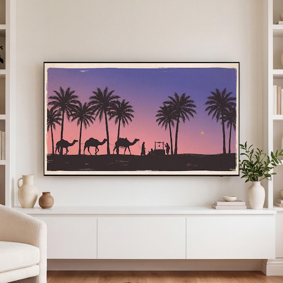 Caravan at the Well Samsung Frame TV Art — view 3