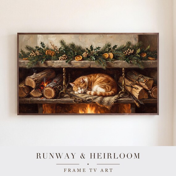 Hearth and Cat Samsung Frame TV Art — view 5