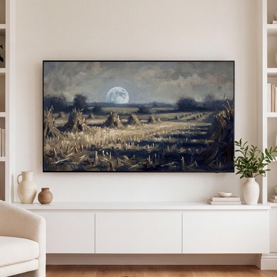 Harvest Moon Cornfield Samsung Frame TV Art — view 3