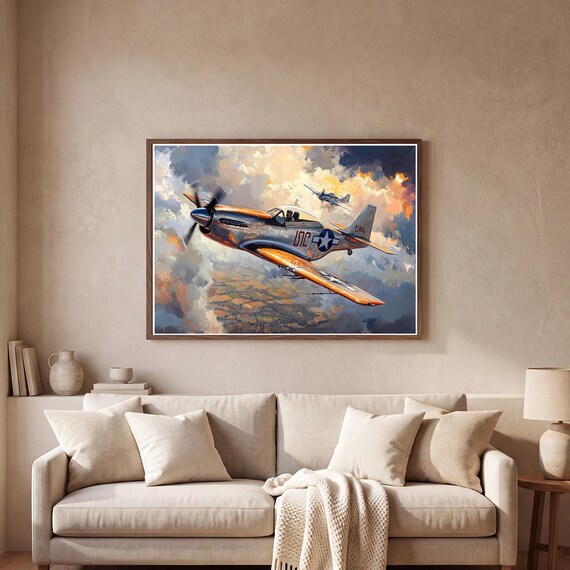 P-51 Mustang Fine Art Printable — view 2