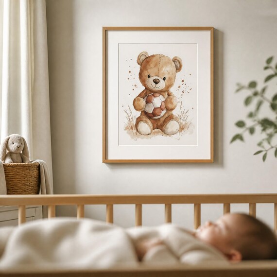 Teddy Bear Nursery Wall Art — view 3