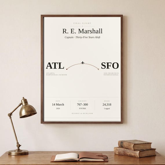 Pilot Retirement Gift Personalized — view 2