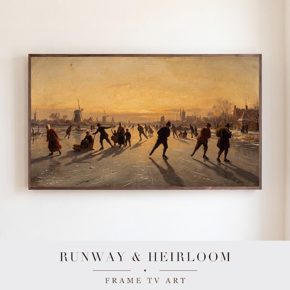 Skaters at Sunset Samsung Frame TV Art — view 5
