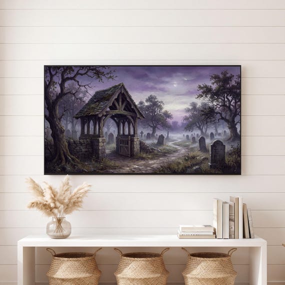 Cemetery Lych Gate Samsung Frame TV Art — view 6