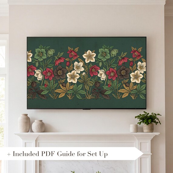 Hellebore Samsung Frame TV Art — view 2