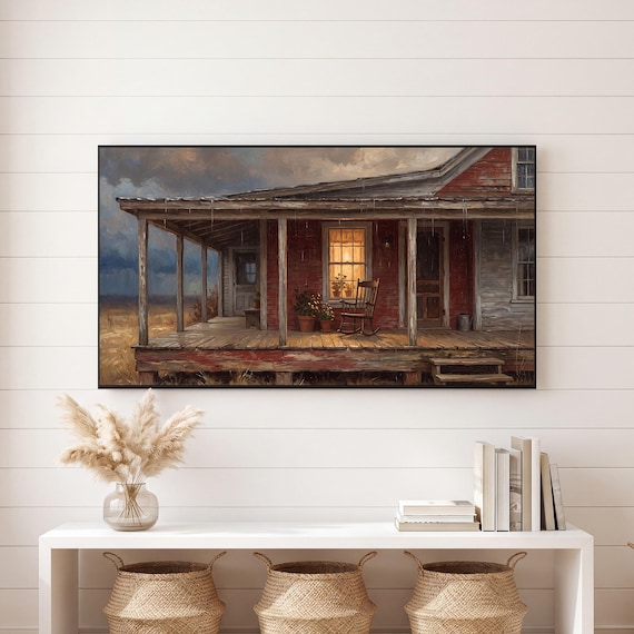 Farmhouse Porch Samsung Frame TV Art — view 6