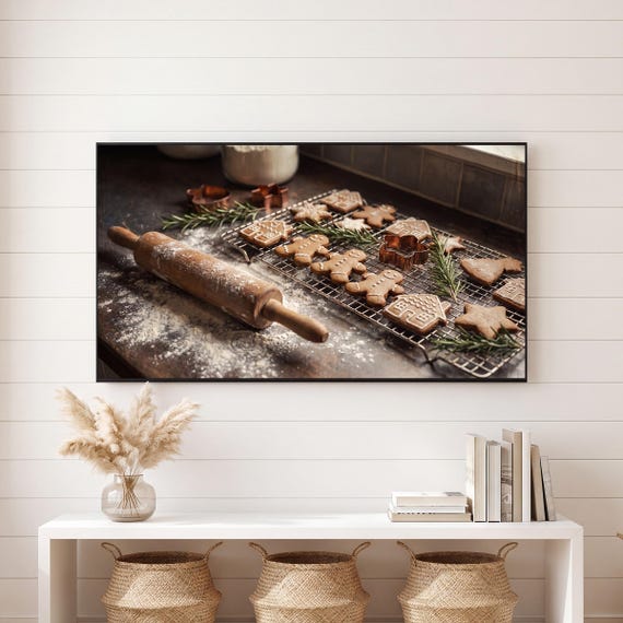 Gingerbread Baking Samsung Frame TV Art — view 6