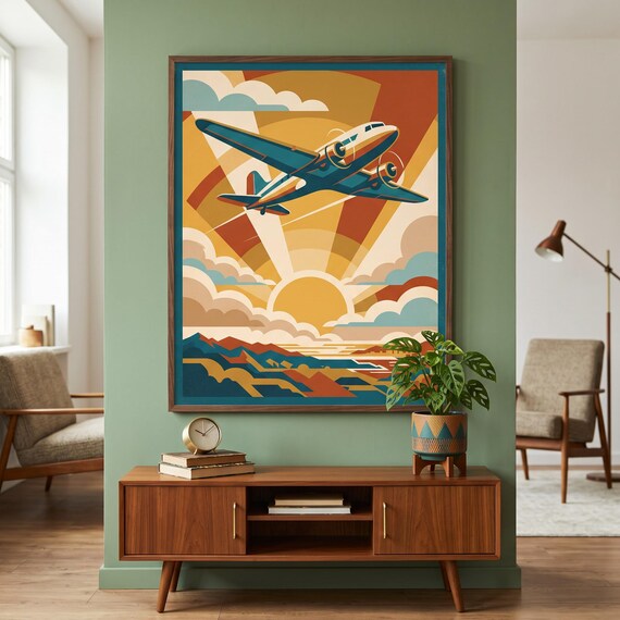 Vintage Aviation Poster Printable — view 5