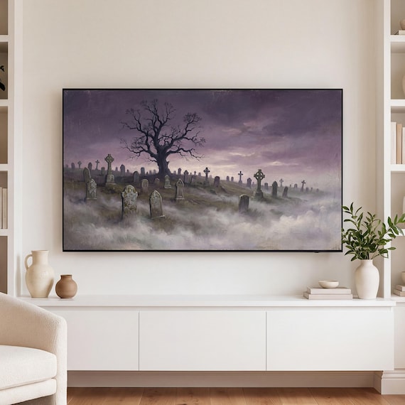 Gothic Cemetery Samsung Frame TV Art Bundle of 6 — view 3