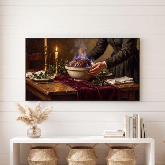 Christmas Pudding Samsung Frame TV Art — view 6