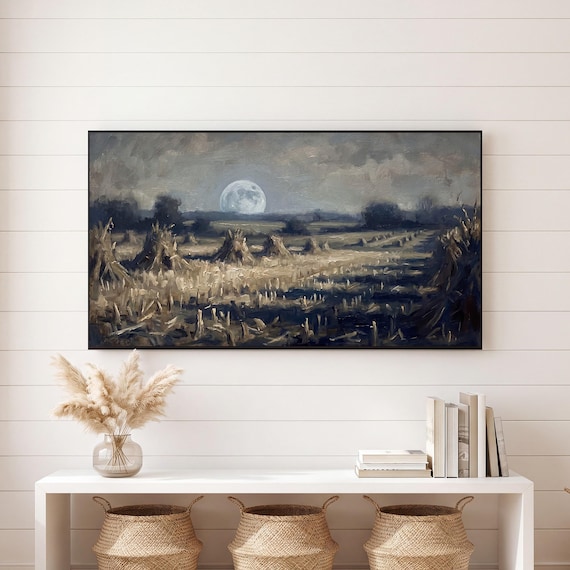 Harvest Moon Cornfield Samsung Frame TV Art — view 6