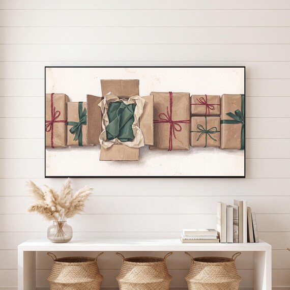One Opened Present Samsung Frame TV Art — view 6