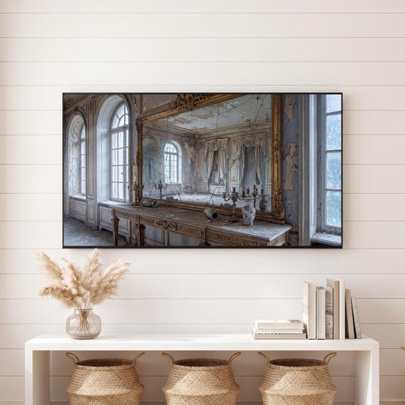 Cracked Mirror Samsung Frame TV Art — view 6