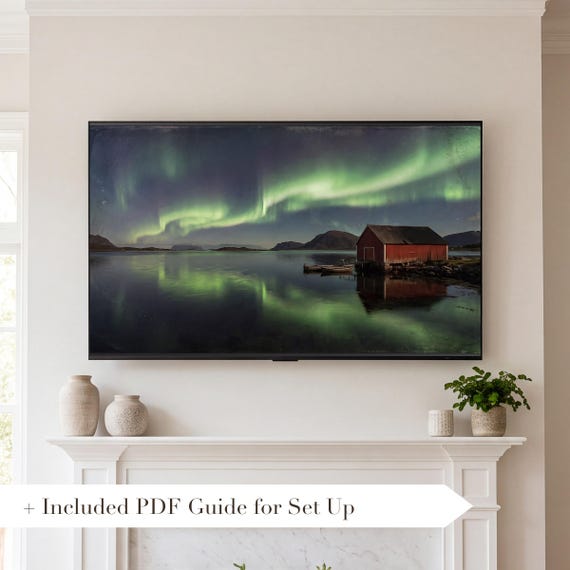 Aurora Boathouse Samsung Frame TV Art — view 2