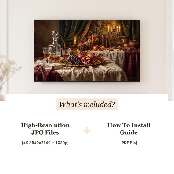 Crystal and Decanter Samsung Frame TV Art — view 4