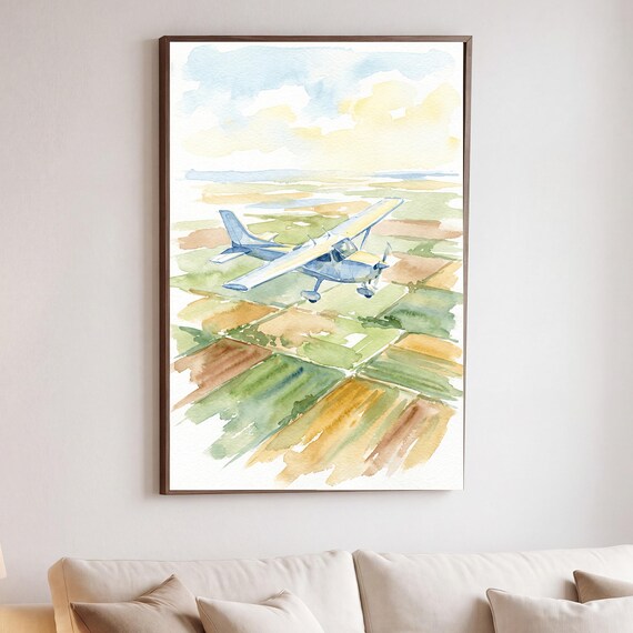 Trainer Over the Fields Print — view 5