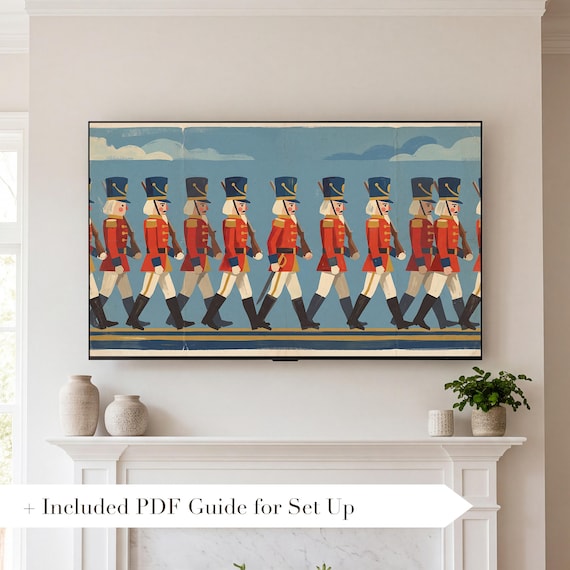Nutcracker Soldiers Samsung Frame TV Art — view 2