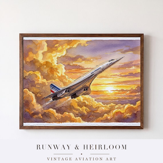 Supersonic Era Set of 3 — aviation wall art print