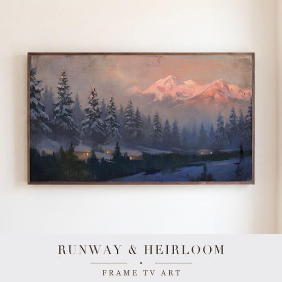 Snowbound Pines Samsung Frame TV Art — view 5