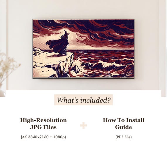 Witch and Moon Samsung Frame TV Art — view 4