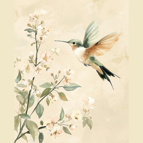 Hummingbird Nursery Wall Art