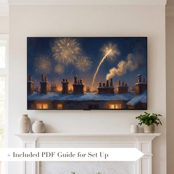 Rocket Trail Samsung Frame TV Art — view 2