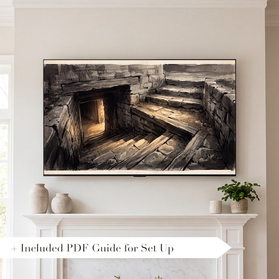 Cellar Stairs Samsung Frame TV Art — view 2