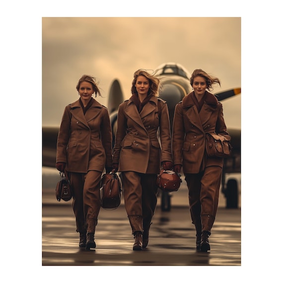 Women Pilots Wall Art — aviation wall art print