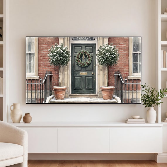 Christmas Door Samsung Frame TV Art Bundle of 6 — view 3