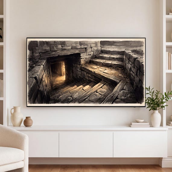 Cellar Stairs Samsung Frame TV Art — view 3