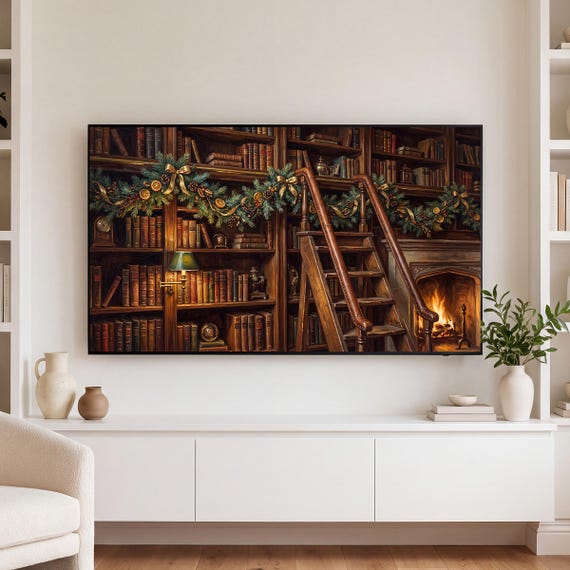 Ladder and Garland Samsung Frame TV Art — view 3