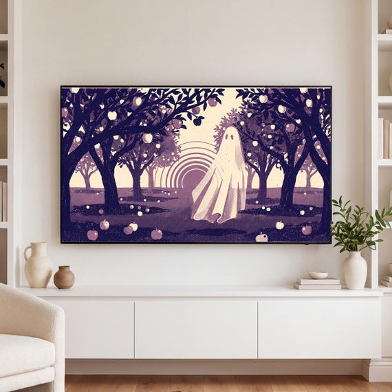 Ghost on the Wall Samsung Frame TV Art — view 3
