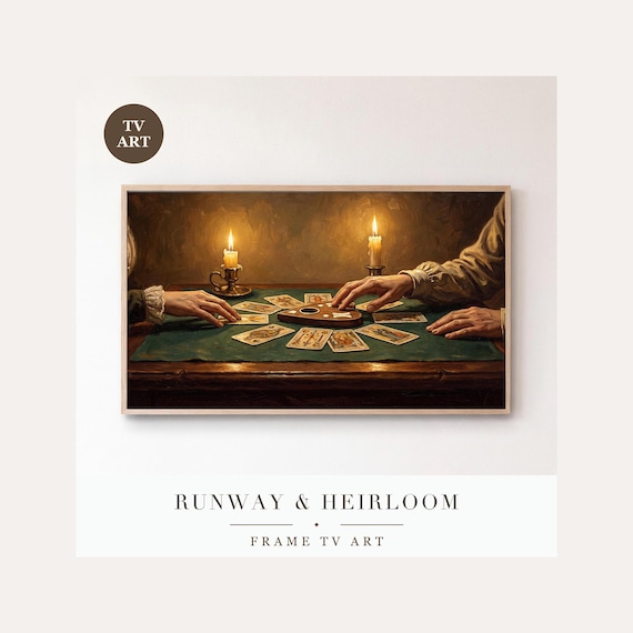 Seance Frame TV Art Bundle of 6, Samsung Frame TV Art Candlelit Victorian Still Life, Moody Got…