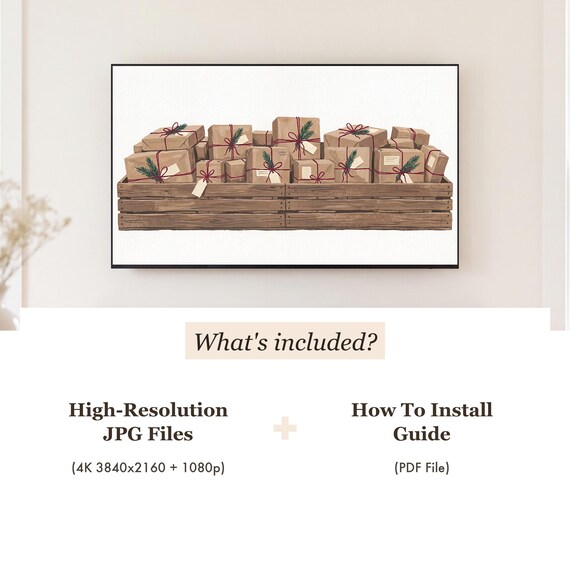 Parcel Crate Samsung Frame TV Art — view 4