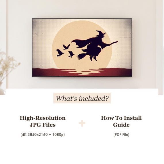 Witch Halloween Samsung Frame TV Art Bundle of 6 (4K Digital Download) — view 4