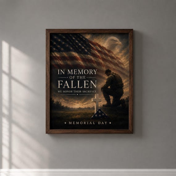 Fallen Soldier Memorial Print