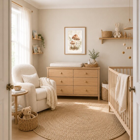 Mushroom Nursery Wall Art — view 6