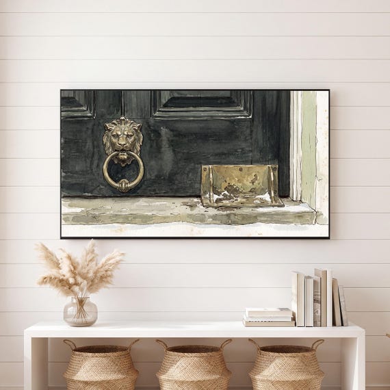 Brass Knocker Samsung Frame TV Art — view 6