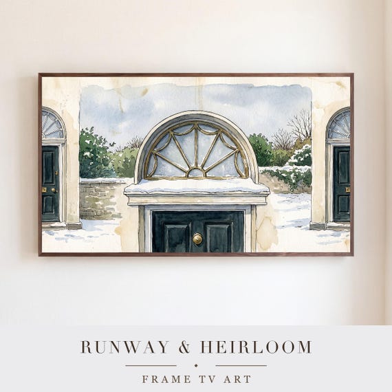 Georgian Fanlight Samsung Frame TV Art — view 5