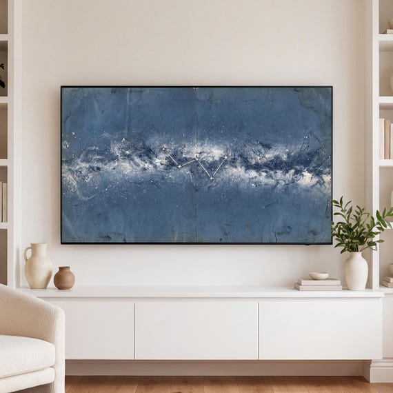Cassiopeia Star Chart Samsung Frame TV Art — view 3