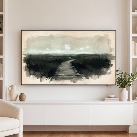 Marsh Walkway Samsung Frame TV Art — view 3