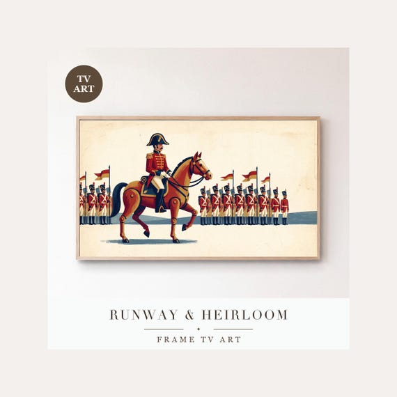 Mounted Officer Frame TV Art, Samsung Frame TV Art Nutcracker Toy Soldier Christmas, Kids Holid…