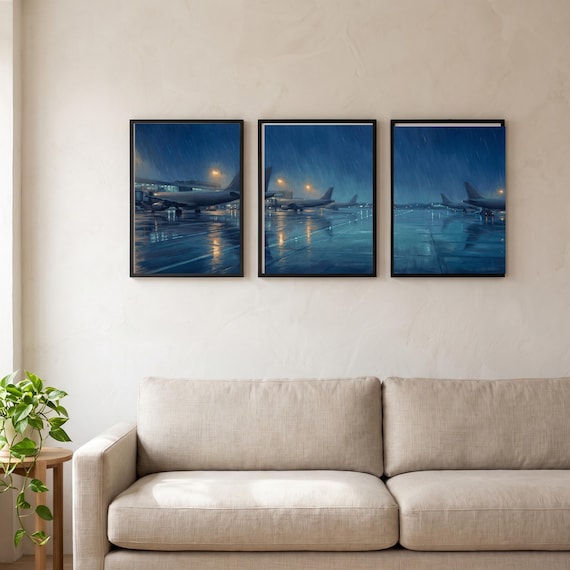 Rain Ramp Triptych Set of 3