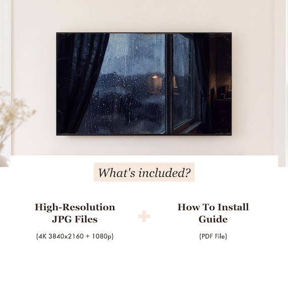 Curtain Edge Samsung Frame TV Art — view 4