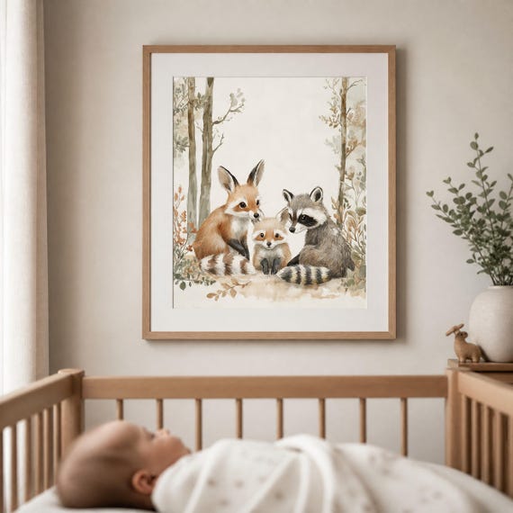 Forest Friends Nursery Wall Art — view 4