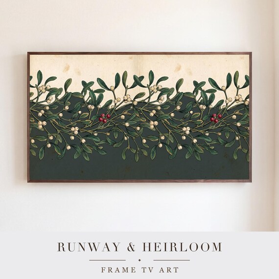 Mistletoe Samsung Frame TV Art — view 5