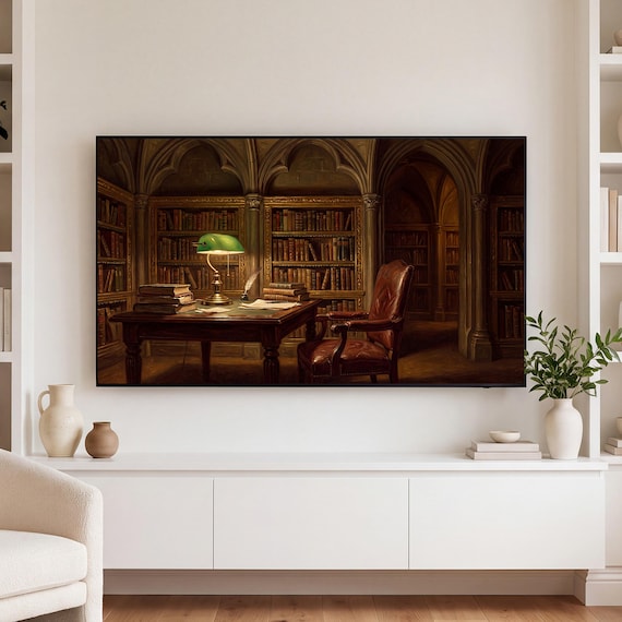 Reading Table Samsung Frame TV Art — view 3