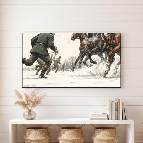 Runners and Hooves Samsung Frame TV Art — view 6