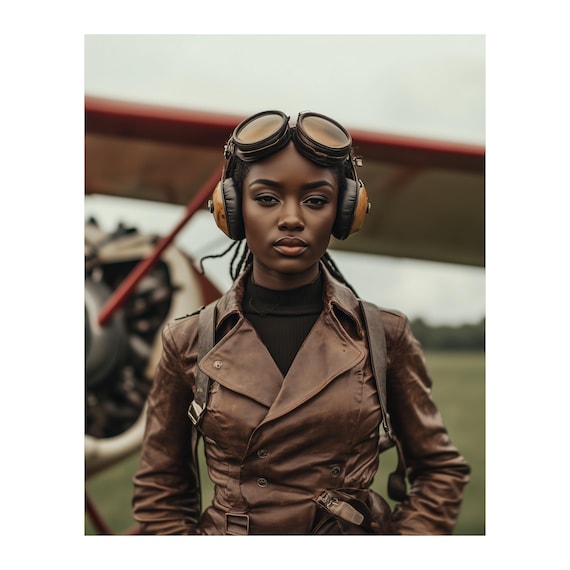 Bessie Coleman Poster — aviation wall art print