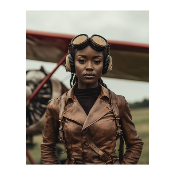 Bessie Coleman Wall Art — aviation wall art print